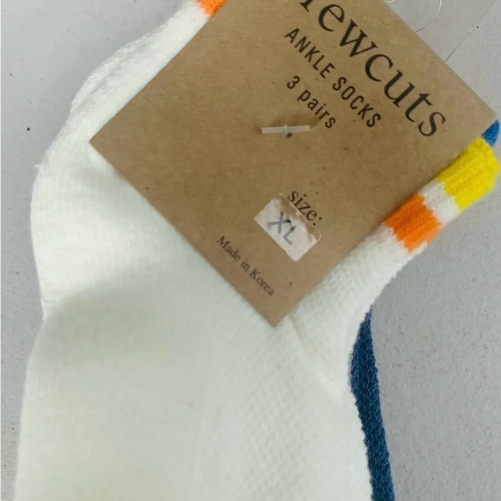 J.Crew Ankle Boys Socks 3 pairs